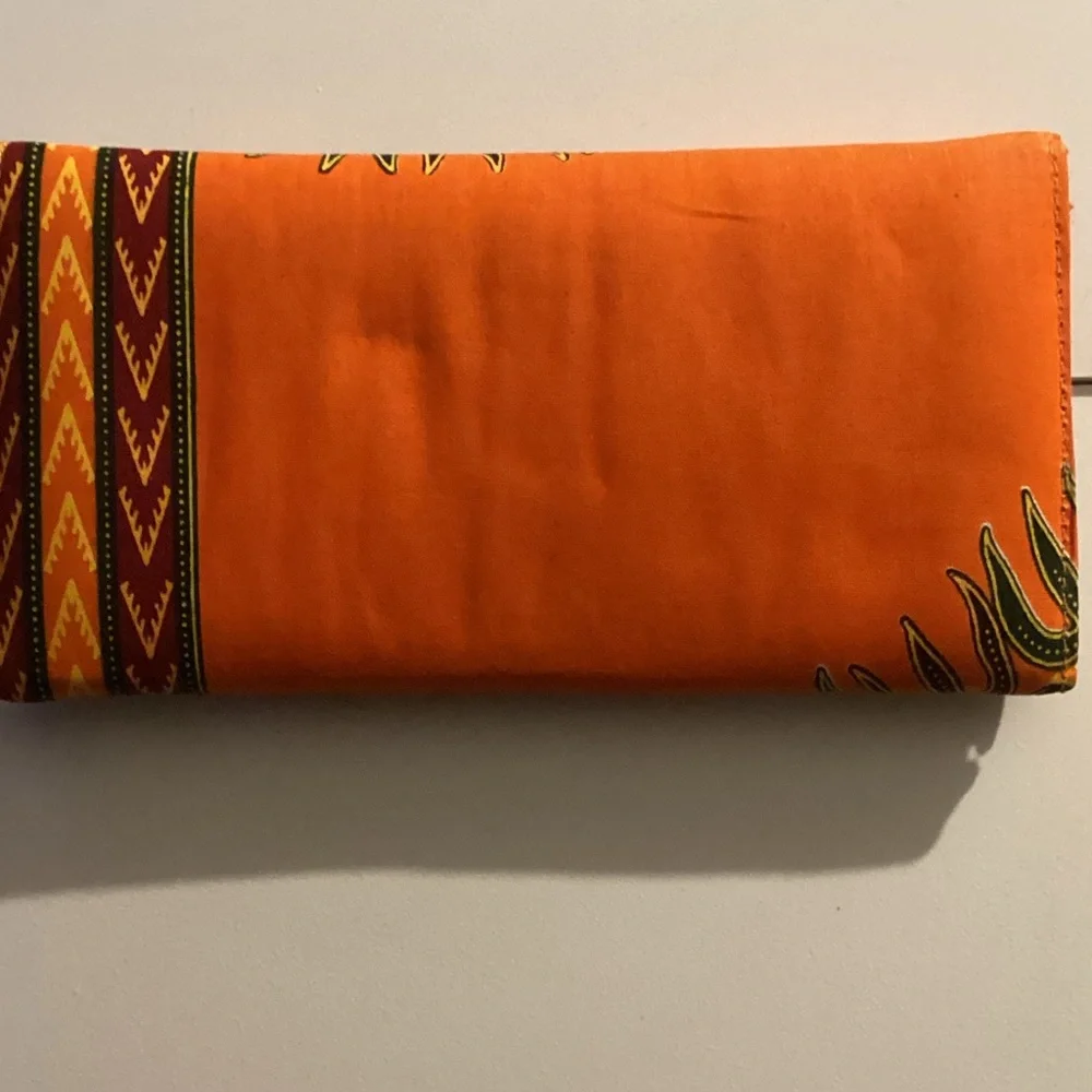 Vibrant Orange and Red Women's Clutch - Picture 2 of 4